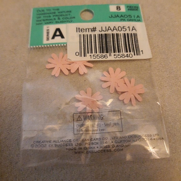 JOLEE'S BY YOU embellished Pink STAR FLOWERS EMBELLISHMENTS NEW Open box JJAA051 - Picture 2 of 3